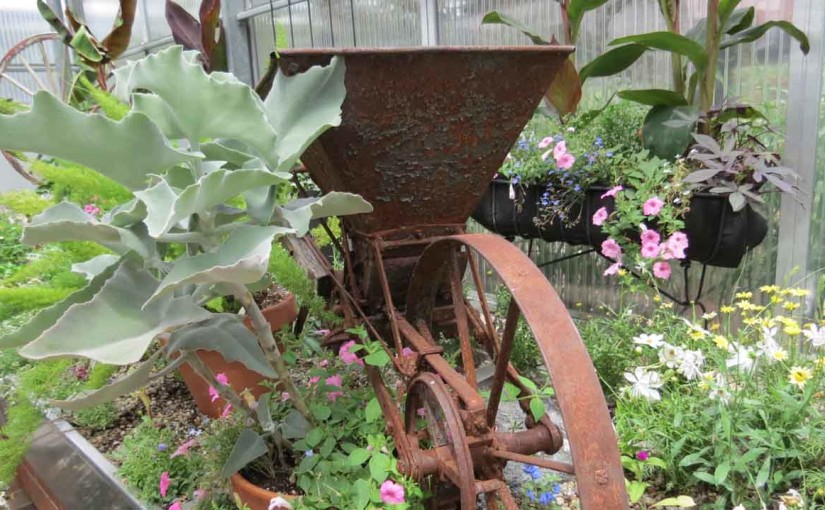 Landscaping Ideas with Antique objects